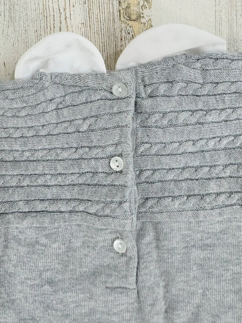 Feltman Bros Baby Boys Sz NB Gray Cable Knit Romper NWT - Picture 11 of 11